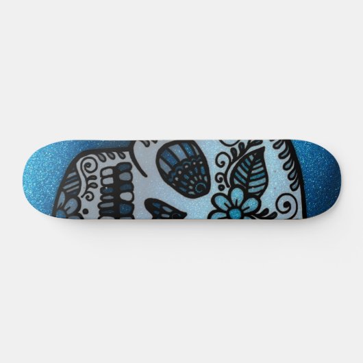 スパークリサファイアグリッターシュガースカルタトゥーデザイン スケートボード (横)