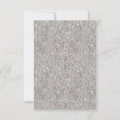 スパークリシルバーグリッターシャンパン誕生日 招待状 (裏面)