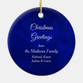 スパークリシルバースワールホリデーツリー セラミックオーナメント (裏面)