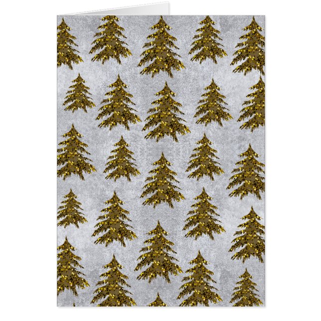 スパークリスクリスマスツリー上の抽象芸術シルバー紙 (正面)