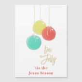 スパークリスクリスマスボール磁気カード (正面)