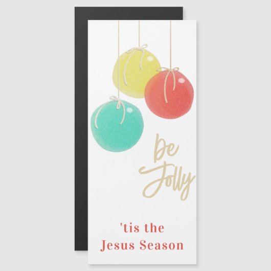 スパークリスクリスマスボール磁気カード (正面/裏面)