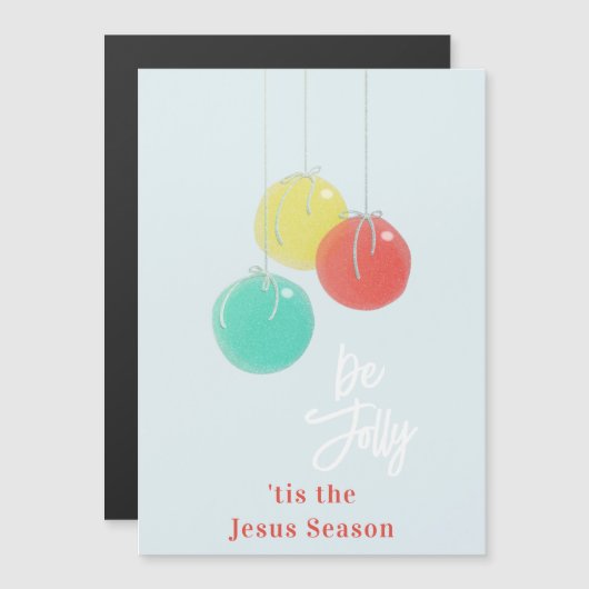 スパークリスクリスマスボール磁気カード (正面/裏面)