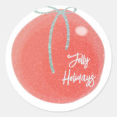 スパークリスクリスマス封筒用シール ラウンドシール (正面)