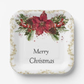 スパークリスクリスマス紙プレート ペーパープレート (正面)