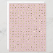 スパークリスタル金ゴールドグリッタードットスクレーブック紙 (正面/裏面)