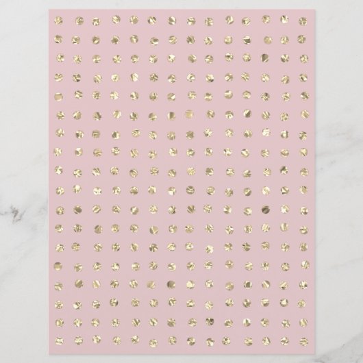 スパークリスタル金ゴールドグリッタードットスクレーブック紙 (正面)