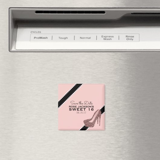 スパークリスティレットかかとの甘い16日付ピンクを保存 マグネット (インサイチュ (食洗機))