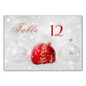 スパークリスノースクリスマスボードナンバーカード テーブルナンバー (正面)