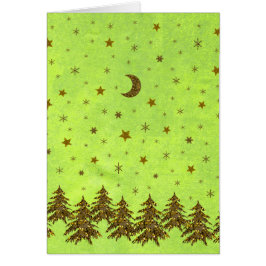 スパークリスマスツリー、星オン抽象芸術紙