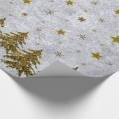 スパークリスマスツリー、星オン抽象芸術紙 ラッピングペーパー (角)