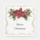 スパークリスマスナプキン スタンダードランチョンナプキン (正面)