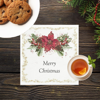 スパークリスマスナプキン スタンダードランチョンナプキン