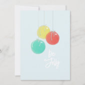 スパークリスマスボールフラットカード (正面)