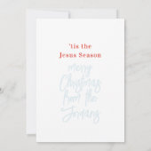 スパークリスマスボールフラットカード (裏面)