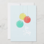 スパークリスマスボールフラットカード (正面)