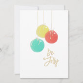 スパークリスマスボールフラットカード (正面)