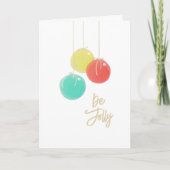 スパークリスマスボールホリデーカード シーズンカード (正面)