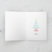 スパークリスマスボールホリデーカード シーズンカード (内部)