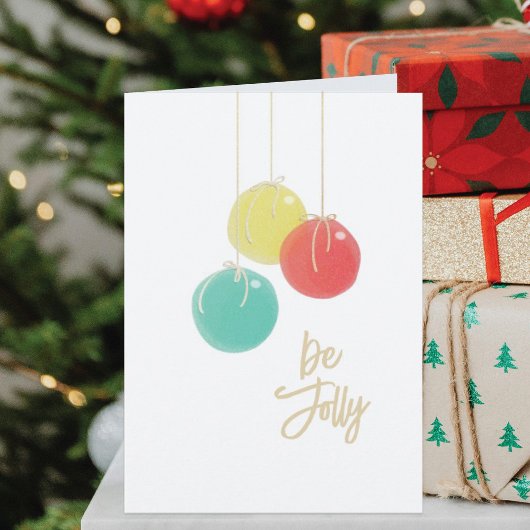 スパークリスマスボールホリデーカード シーズンカード