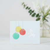 スパークリスマスボールホリデーポストカード シーズンポストカード (スタンド正面)