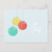 スパークリスマスボールホリデーポストカード シーズンポストカード (正面)