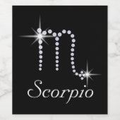 スパークリダイヤモンド蠍座 ワインラベル (シングルラベル)