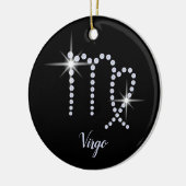 スパークリダイヤモンド《星座》乙女座シンボル セラミックオーナメント (左)