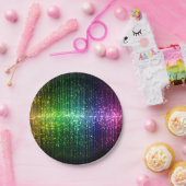 スパークリディスコティンセル ペーパープレート (パーティー)