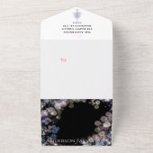 スパークリパーソナライズされたー家族写真クリスマスカード オールインワン招待状 (外側)