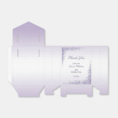 スパークリパープルグリッター装飾誕生日 フェイバーボックス (折り畳みなし)