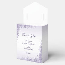 スパークリパープルグリッター装飾誕生日