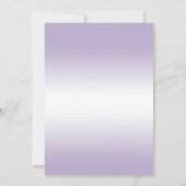 スパークリパープルグリッター装飾誕生日 招待状 (裏面)