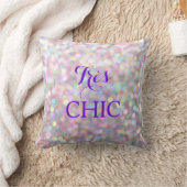 スパークリパープル非常にシックな枕 クッション (ブランケット)