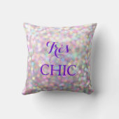 スパークリパープル非常にシックな枕 クッション (裏面)