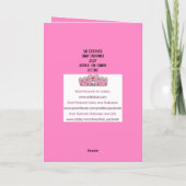 スパークリピンクの抽象芸術勇気付けられるカード サンキューカード (裏面)