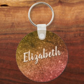 スパークリピンクネブラパーソナライズされた名キーチェーン キーホルダー (裏面)