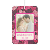 スパークリピンクハート共有マイフリース カーエアーフレッシュナー (正面)