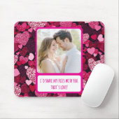 スパークリピンクハート共有マイフリース マウスパッド (マウス)