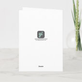 スパークリピンク30と気のあるそぶりをした誕生日グリーティングカード カード (裏面)