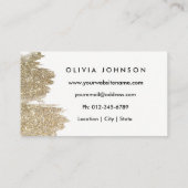 スパークリフェイクーグリッターメイクアップアーティストの名刺 名刺 (裏面)