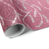 スパークリブルガンディローレルシルバーダイアモンド ラッピングペーパー (ロールコーナー)
