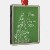 スパークリホリデーツリープレミアムオーナメントグリーン メタルオーナメント (右)