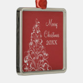 スパークリホリデーツリープレミアムオーナメントレッド メタルオーナメント (右)