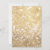 スパークリングシャンパンとグリーンが彩る新年のパーティー 招待状 (裏面)