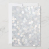 スパークリングシルバーボールルーム40歳の誕生日招待状 招待状 (裏面)