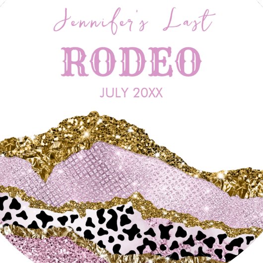 スパークリングディスコカウガールバチェロレッテ、ゴールドグリッター ラウンドシール