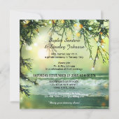 スパークリングビーチの投稿または結婚後の招待状 招待状 (正面)
