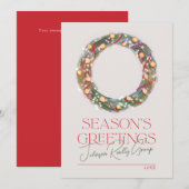 スパークリングリースの季節の挨拶カード（法人用） シーズンカード (正面/裏面)