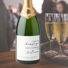 スパークリングワインのラベル バチェロレッテ/ハンデゥ